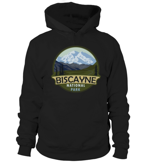 Cool Vintage Retro Biscayne National Park Mountain Hoodie Unisex