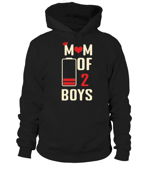 Funny Mom Quotes Mom Of Two Boy Happy Mothers Day Hoodie Unisex