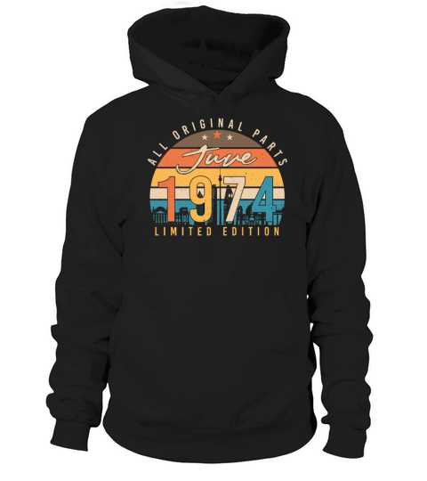 June 1974 Vintage Hoodie Unisex