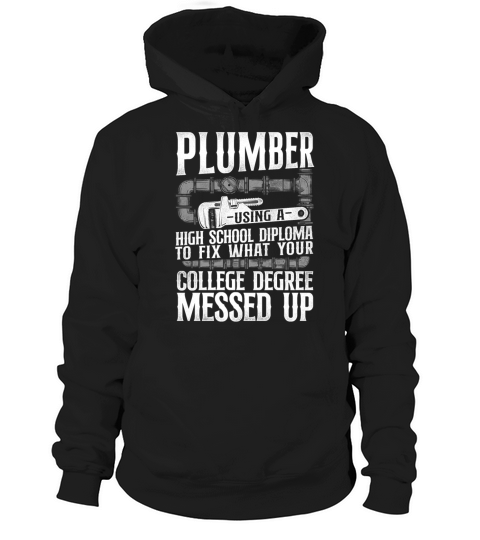 Plumbing Plumber Vintage Plumber Hoodie Unisex