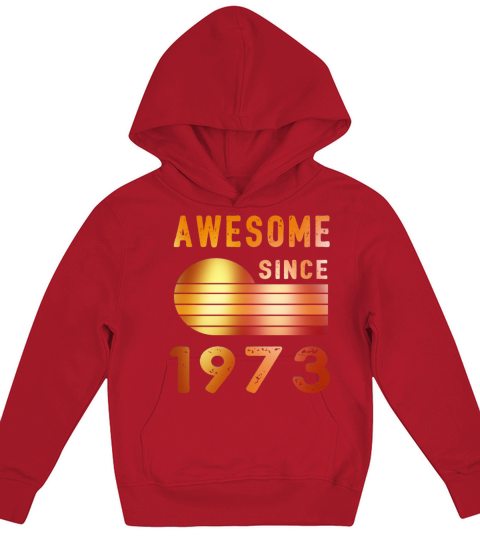 1973 Birthday Retro Vintage Gift Kids Hoodie