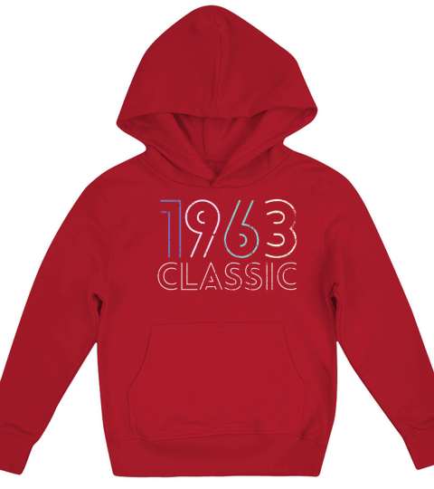 60 Years Vintage 1963 Retro 60th Birthday Kids Hoodie