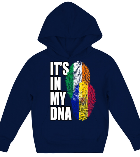 Andorran And Irish Mix Heritage DNA Flag Kids Hoodie