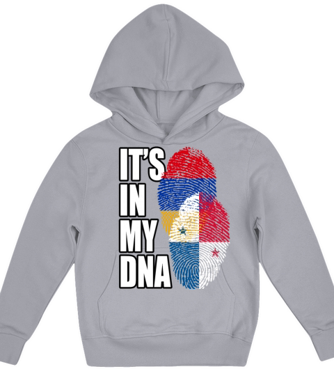 Armenian And Panamanian Mix Heritage DNA Flag Kids Hoodie