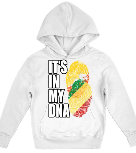 Bhutanese And Congolese Republic Mix Heritage DNA Kids Hoodie