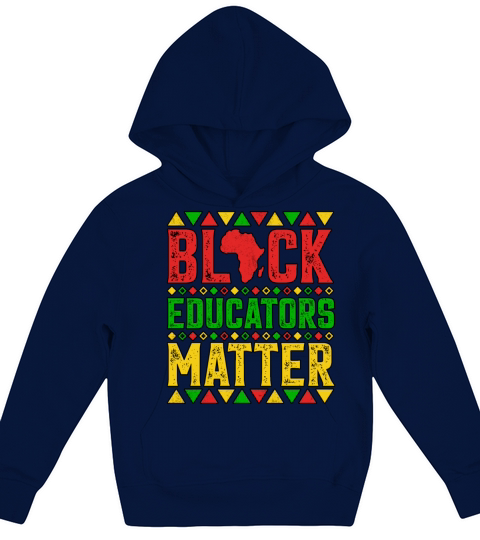 Black Educators Matter Black History Month Teacher Kids Hoodie