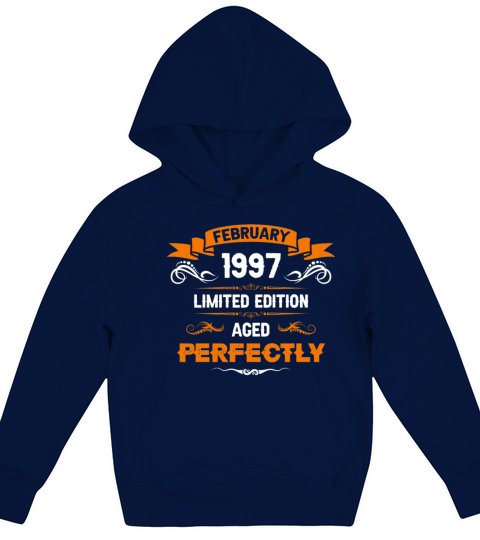 February 1997 Vintage Birthday Present Kids Hoodie