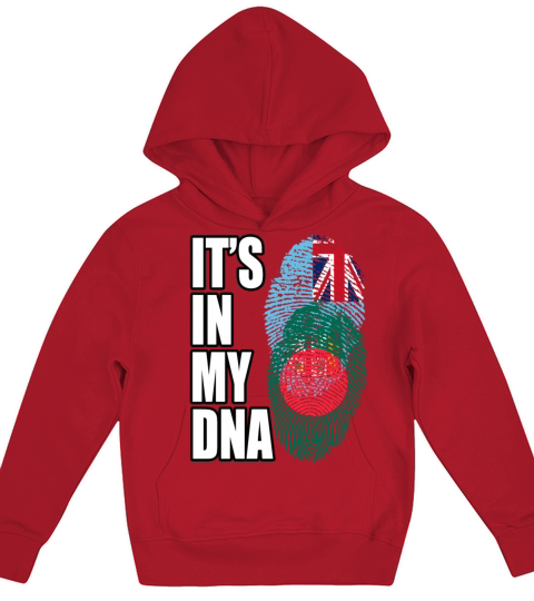 Fijian And Bangladeshi Mix Heritage DNA Flag Kids Hoodie