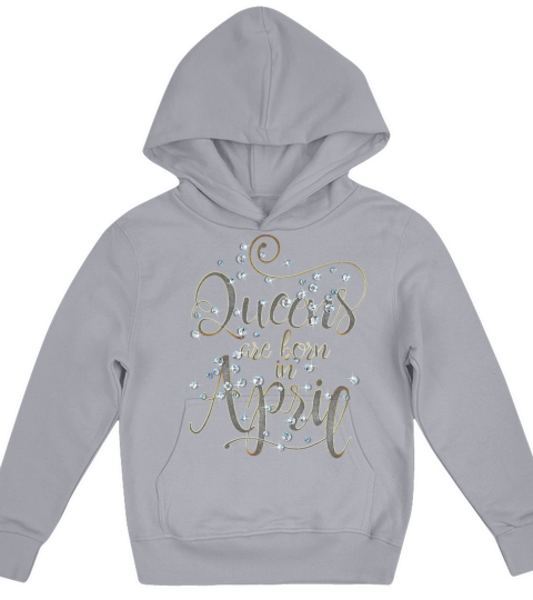 Funny Bday Party Queens Are Born in April Vintage Kids Hoodie