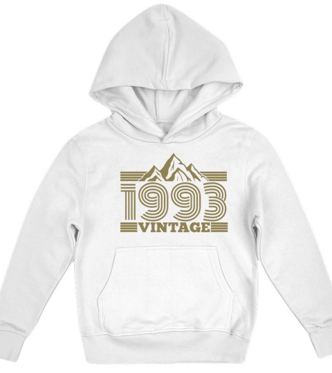 Mountains Hiking 1993 Birthday Vintage Sayings Kids Hoodie