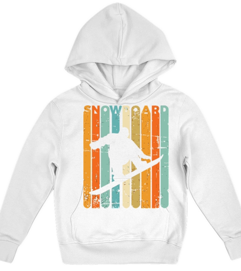 Retro Snowboarding Vintage Snowboarder Quote Snowb Kids Hoodie