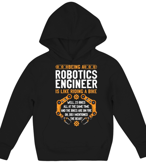 Robot Robotics Engineer Vintage Kids Hoodie
