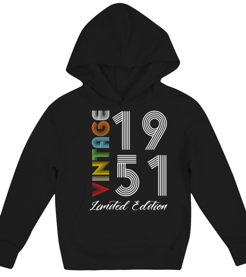 Vintage 1951 Vintage Birthday Retro Vintage Kids Hoodie