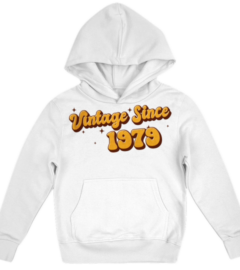 Vintage since 1979 44 Years Old - Groovy 44th Kids Hoodie