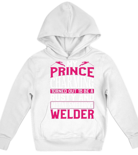 Welder Welding Girlfriend Vintage Kids Hoodie