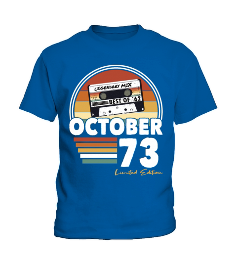 50th birthday vintage october 1973 limited edition Kids T-Shirt
