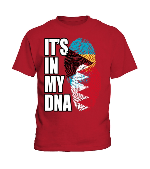 Bahraini And Bahamian Mix Heritage DNA Flag Kids T-Shirt
