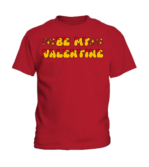 Be My Valentine Valentines Day Hearts Design Kids T-Shirt