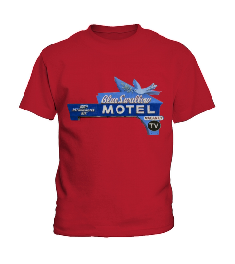 Blue Swallow Motel Route 66 Neon Tucumcari NM Kids T-Shirt
