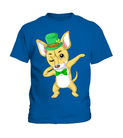 dabbing chihuahua st patricks day Kids T-Shirt