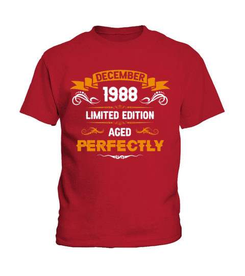 December 1988 Vintage Birthday Present Kids T-Shirt