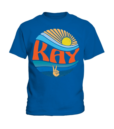 Kay Shirt Vintage Sunset Kay Groovy Tie Dye Kids T-Shirt