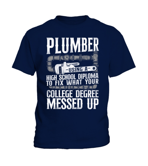 Plumbing Plumber Vintage Plumber Kids T-Shirt