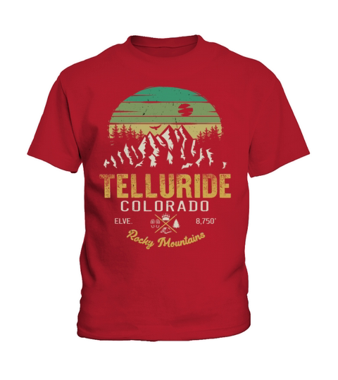Telluride Colorado vintage retro Kids T-Shirt