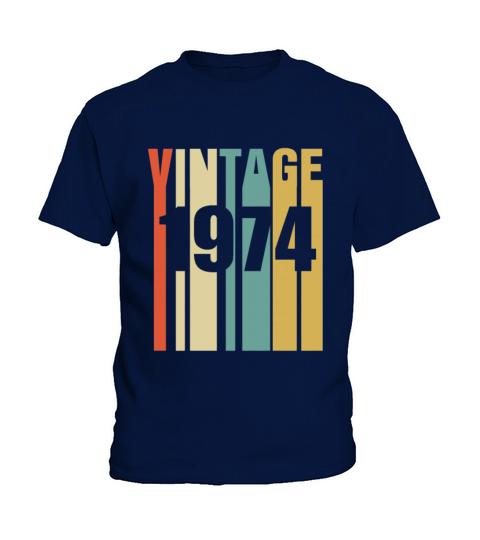 Vintage 1974 Retro Kids T-Shirt