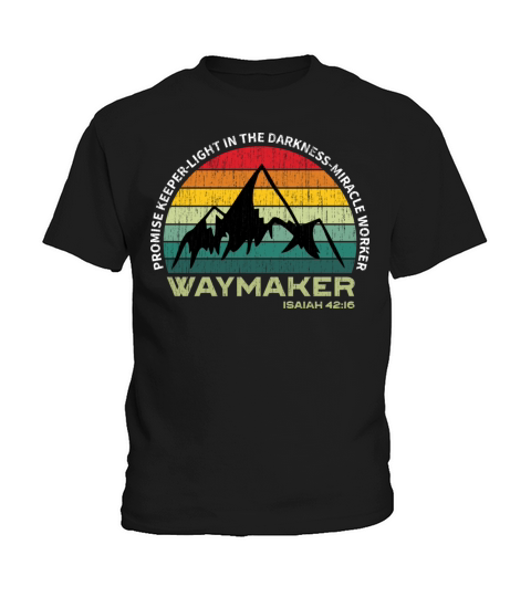 Waymaker Promise Keeper Miracle Worker Christian Kids T-Shirt