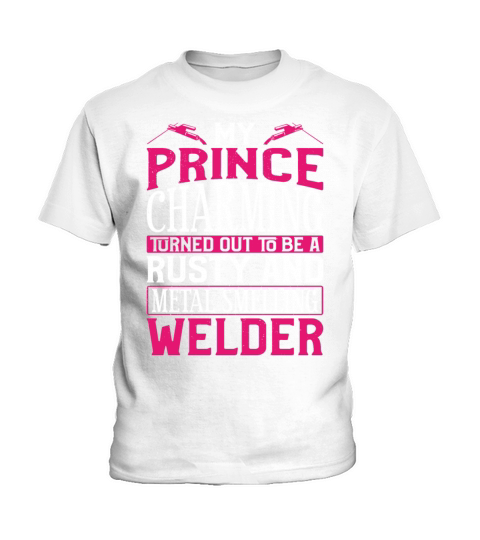 Welder Welding Girlfriend Vintage Kids T-Shirt