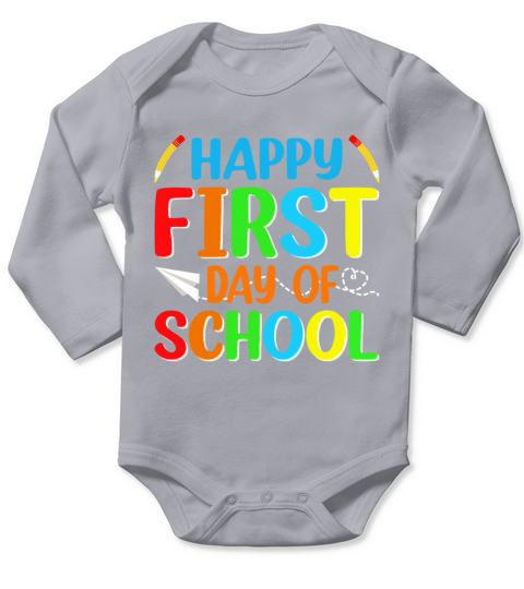 100 Days Of School Design for Kindergarten Teacher Long Sleeve Baby One-Piece