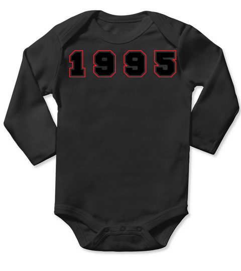 1995 Year Number Long Sleeve Baby One-Piece