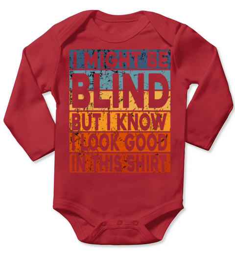 Blind Blindness Awareness Blind People Visually Long Sleeve Baby One-Piece