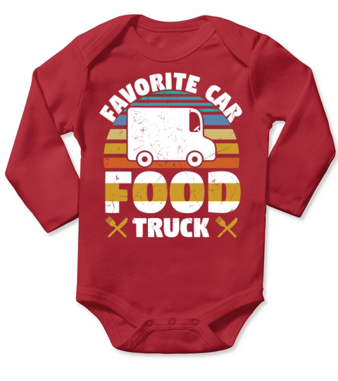 Favorite Car Food Truck Long Sleeve Baby One-Piece
