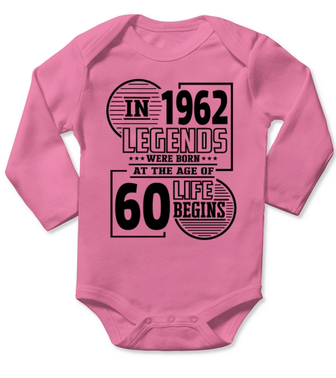 Funny sayings 60 years legend 60th birthday Long Sleeve Baby One-Piece