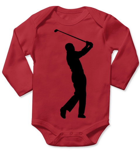 Golf Player Golfer Sports Game Long Sleeve Baby One-Piece