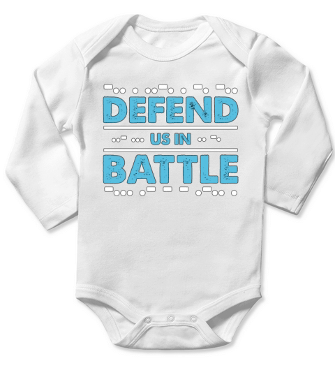 Ham Radio Defend Us In Battle Channel Radio Tower Long Sleeve Baby One-Piece