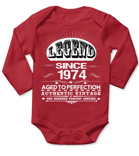 LEGEND SINCE 1974 Long Sleeve Baby One-Piece