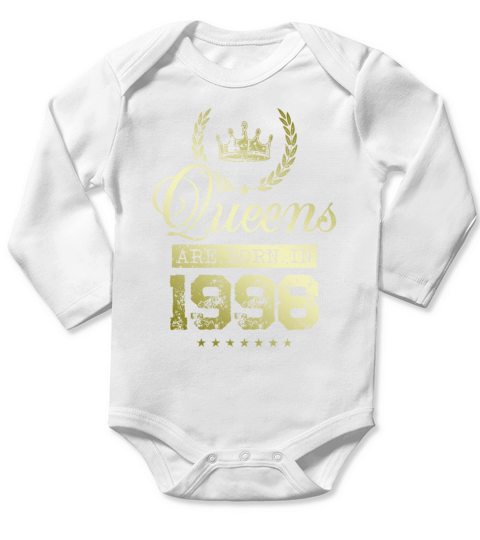 Queens born in 1998 Long Sleeve Baby One-Piece