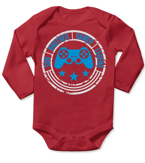 son brother gamer legend Long Sleeve Baby One-Piece