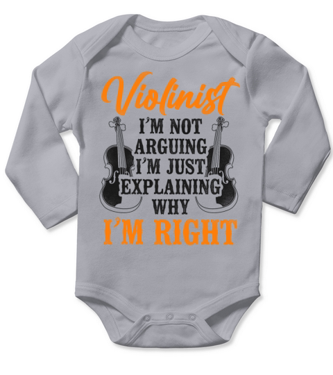 Violin Violinist Vintage Violinist Long Sleeve Baby One-Piece