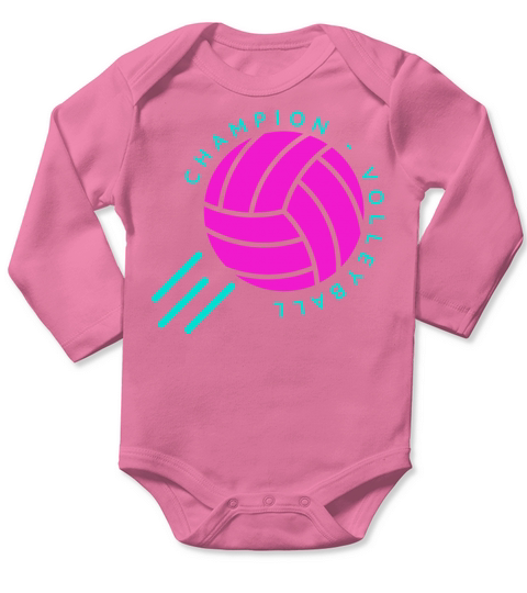 Volleyball Champion Long Sleeve Baby One-Piece