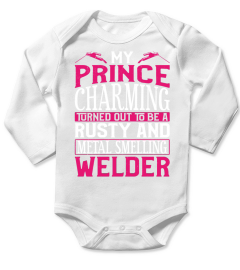 Welder Welding Girlfriend Vintage Long Sleeve Baby One-Piece