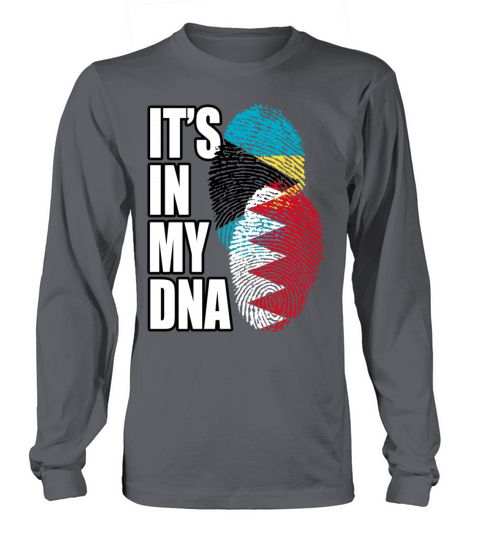 Bahraini And Bahamian Mix Heritage DNA Flag Long sleeved Unisex