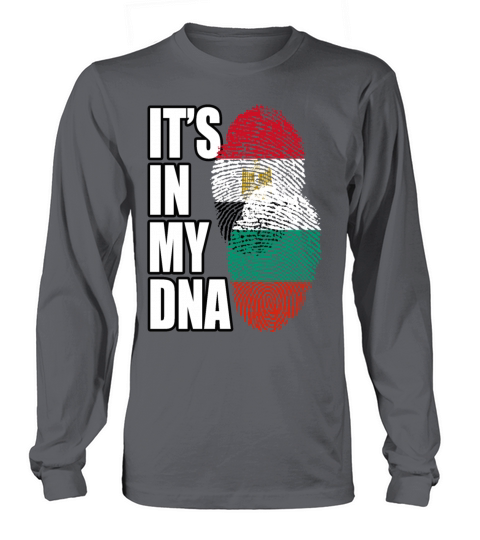 Bulgarian And Egyptian Mix Heritage DNA Flag Long sleeved Unisex