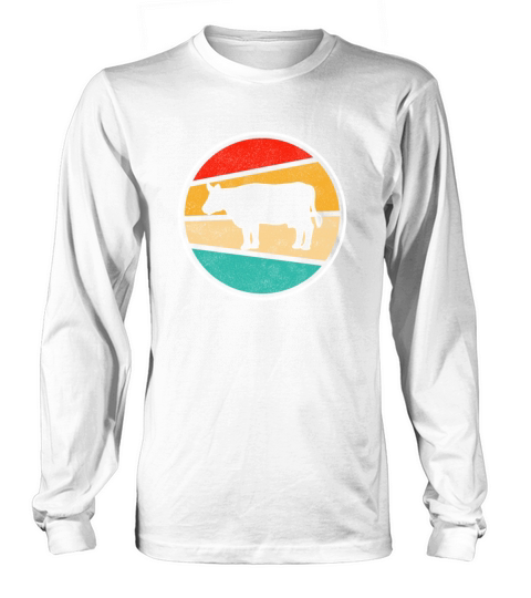 cow retro Long sleeved Unisex