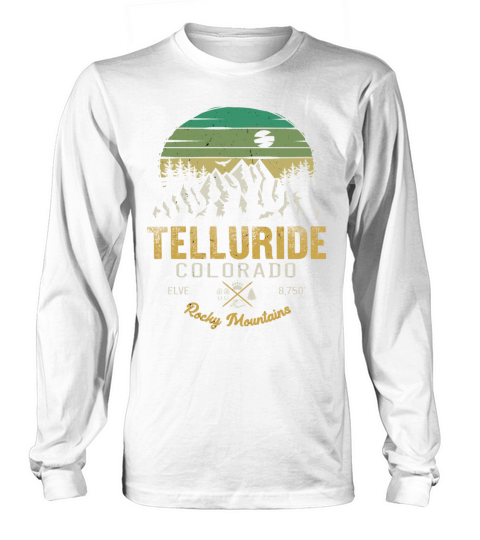 Telluride Colorado vintage retro Long sleeved Unisex