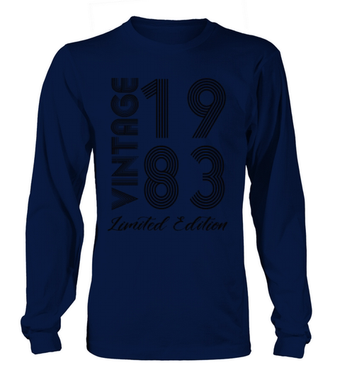 Vintage 1983 Vintage Birthday Retro Vintage Long sleeved Unisex