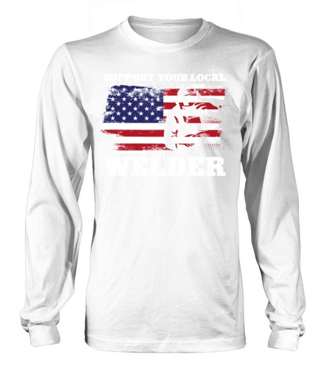 Welder Welding Vintage American Long sleeved Unisex